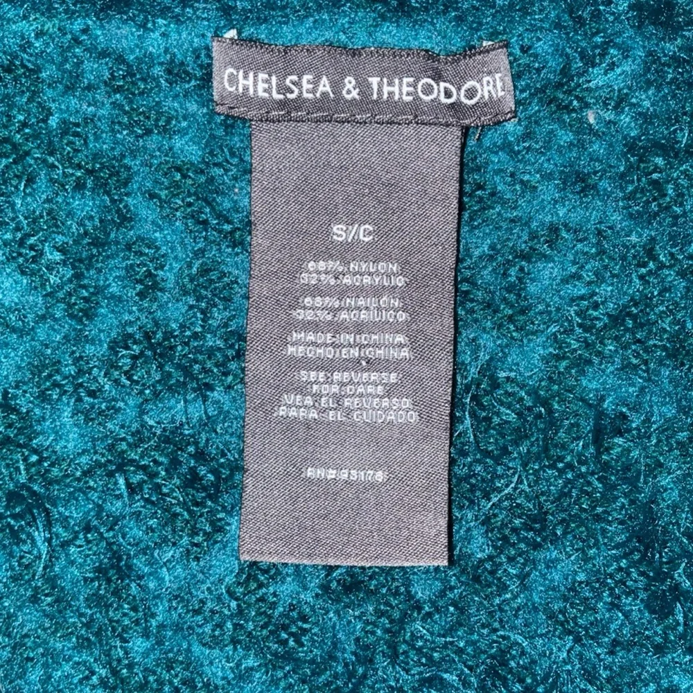 Teal Eyelash Open Front Cardigan by Chelsea & Theodore Comfy Cozy Vibes